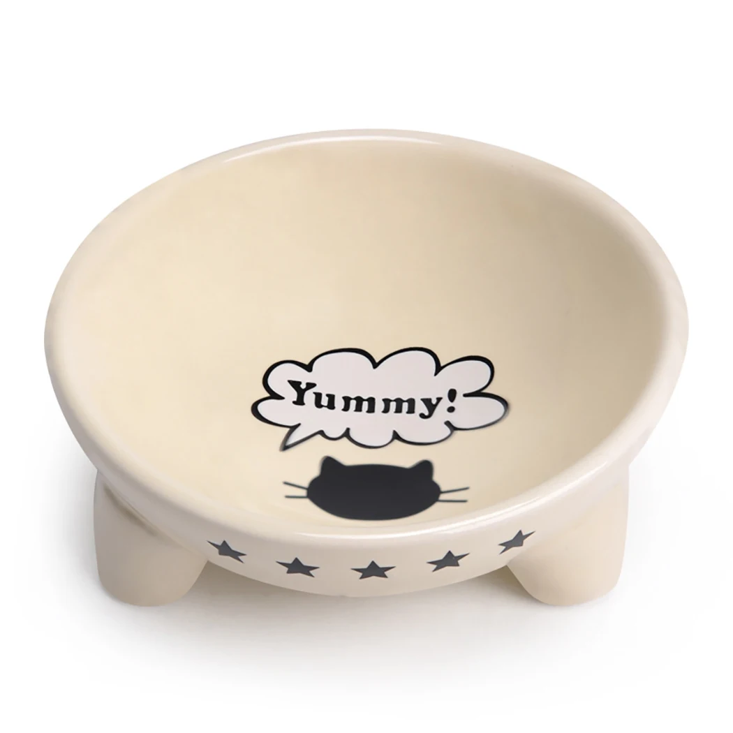 Pet Three-Legged Round Ceramic Bowl Cartoon Pattern Non-Slip Base Ceramic Dog Bowl Cat Bowl For Food Water Pet Supplies
Pet Three-Legged Round Ceramic Bowl Cartoon Pattern Non-Slip Base Ceramic Dog Bowl Cat Bowl For Food Water Pet Supplies