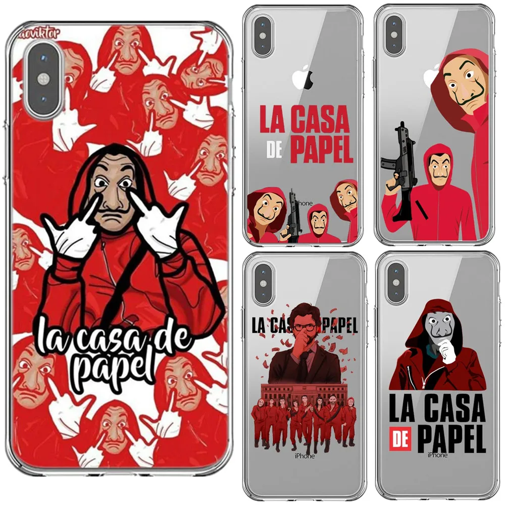 La casa de papel Tokio Spanish TV Clear Soft Silicone TPU Phone Case Back Cover For iPhone 5 5s Se 6 6sPlus 7 8 Plus X XR XS MAX
La casa de papel Tokio Spanish TV Clear Soft Silicone TPU Phone Case Back Cover For iPhone 5 5s Se 6 6sPlus 7 8 Plus X XR XS MAX