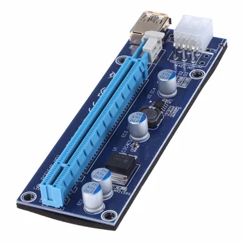 NEW 60cm USB3.0 PCI Express 1x To 16x Graphic Riser Extender Card With SATA 15pin-6pin Power Cable For BTC Mining Card LTC
NEW 60cm USB3.0 PCI Express 1x To 16x Graphic Riser Extender Card With SATA 15pin-6pin Power Cable For BTC Mining Card LTC