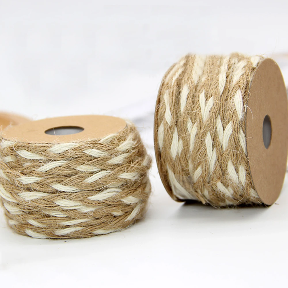 1 Roll Natural Burlap Hessian Jute Twine Cord Hemp Rope For Vintage Rustic Wedding Decoration Gift Packing Supplies DIY Craft
1 Roll Natural Burlap Hessian Jute Twine Cord Hemp Rope For Vintage Rustic Wedding Decoration Gift Packing Supplies DIY Craft
