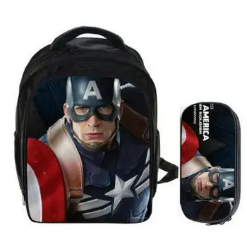 13 Inch Cartoon Children The Avengers Captain America Backpack School Bags For Teenagers Kids Schoolbags Mochila Backpack
13 Inch Cartoon Children The Avengers Captain America Backpack School Bags For Teenagers Kids Schoolbags Mochila Backpack