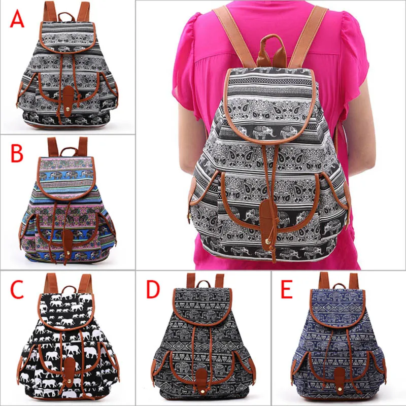 Vintage Women Girls School Bag Bohemian Backpack Drawstring Printing Canvas Traveling Rucksack WML99
Vintage Women Girls School Bag Bohemian Backpack Drawstring Printing Canvas Traveling Rucksack WML99