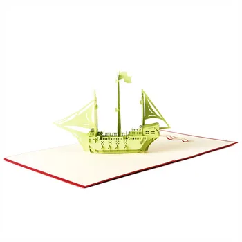 UESH-3D Pop Up Greeting Card Handmade Ship Birthday Easter Anniversary Christmas-Y102 green
UESH-3D Pop Up Greeting Card Handmade Ship Birthday Easter Anniversary Christmas-Y102 green