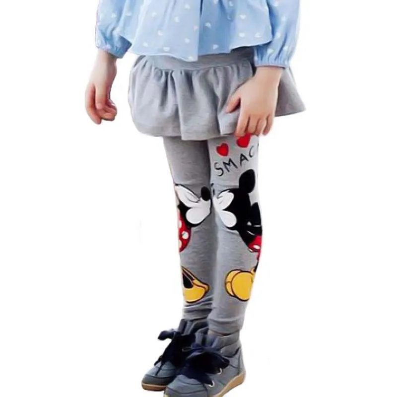 Spring Autumn Kid Little Girls Skinny Leggings with Skirted Mickey Minnie Print Pantskirt Children Clothes for School Gray Black
Spring Autumn Kid Little Girls Skinny Leggings with Skirted Mickey Minnie Print Pantskirt Children Clothes for School Gray Black