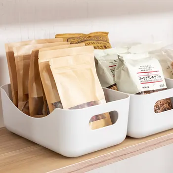 Japanese-style Large-capacity Storage Basket Kitchen Snack Storage Box Bathroom Desktop Home Storage Plastic Cosmetics Basket 
Japanese-style Large-capacity Storage Basket Kitchen Snack Storage Box Bathroom Desktop Home Storage Plastic Cosmetics Basket