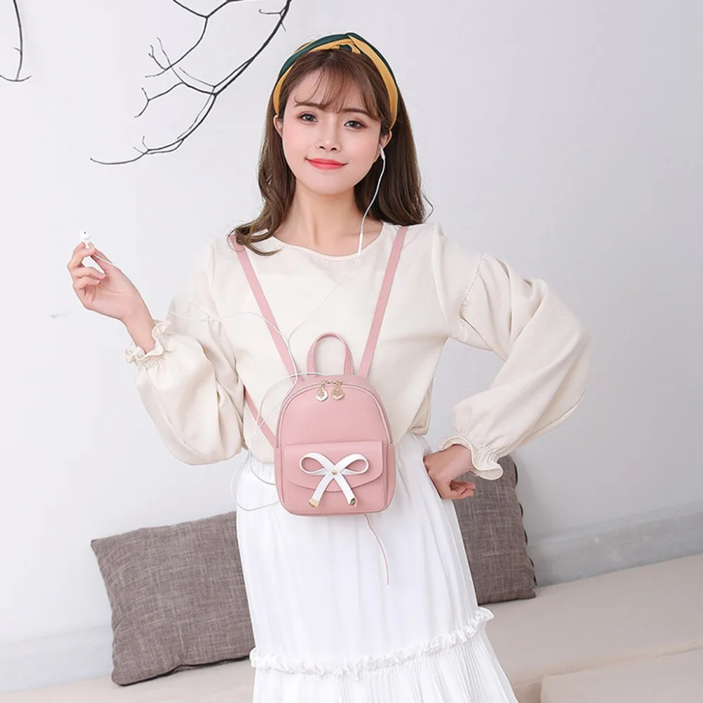PU Leather Girls Bowknot Mini Backpack School Backpack Women Casual Daypack Cute Backpack
PU Leather Girls Bowknot Mini Backpack School Backpack Women Casual Daypack Cute Backpack