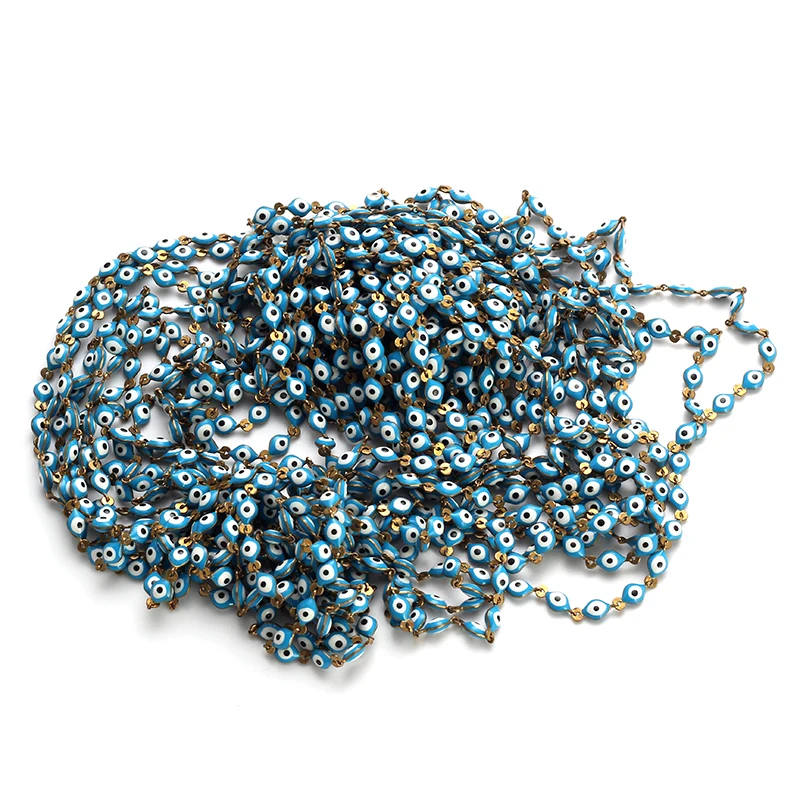 1 string/ 1 meter Lucky Turkey Evil Eye Elliptical Shape Beads 2 Colors Beads Evil Eye Jewelry Fitting Women Diy Evil eye Nec
1 string/ 1 meter Lucky Turkey Evil Eye Elliptical Shape Beads 2 Colors Beads Evil Eye Jewelry Fitting Women Diy Evil eye Nec