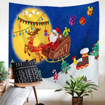 Christmas Santa Claus Home Decorations Wall Hanging cartoon blue Tapestry soft design moon twin full queen size Tapestry
Christmas Santa Claus Home Decorations Wall Hanging cartoon blue Tapestry soft design moon twin full queen size Tapestry