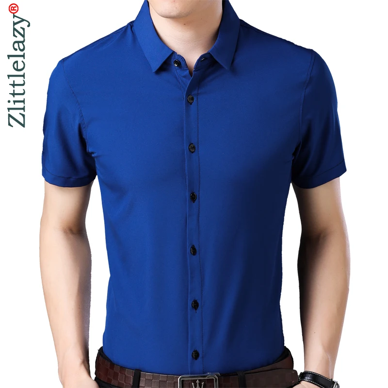 2019 short sleeve social solid men shirt dress casual slim fit summer male shirts mens fashions streetwear clothing camisa 1181
2019 short sleeve social solid men shirt dress casual slim fit summer male shirts mens fashions streetwear clothing camisa 1181