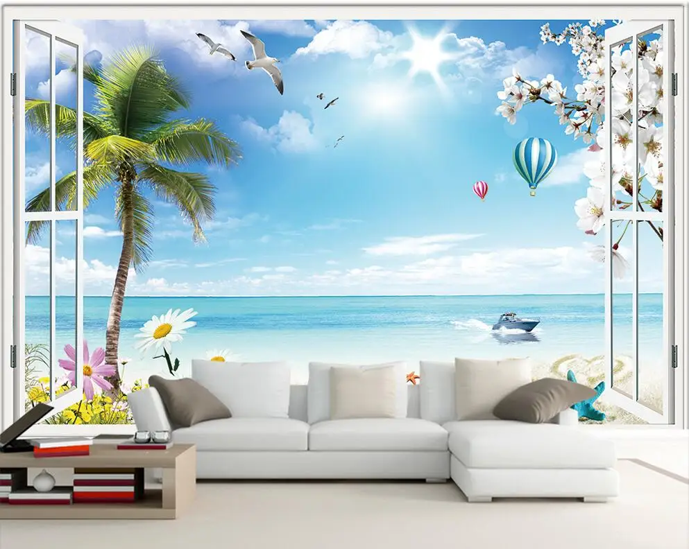 Custom photo 3d room wallpaper mural seaside scenery outside window painting 3d wall murals wallpaper for living room walls 3 d
Custom photo 3d room wallpaper mural seaside scenery outside window painting 3d wall murals wallpaper for living room walls 3 d