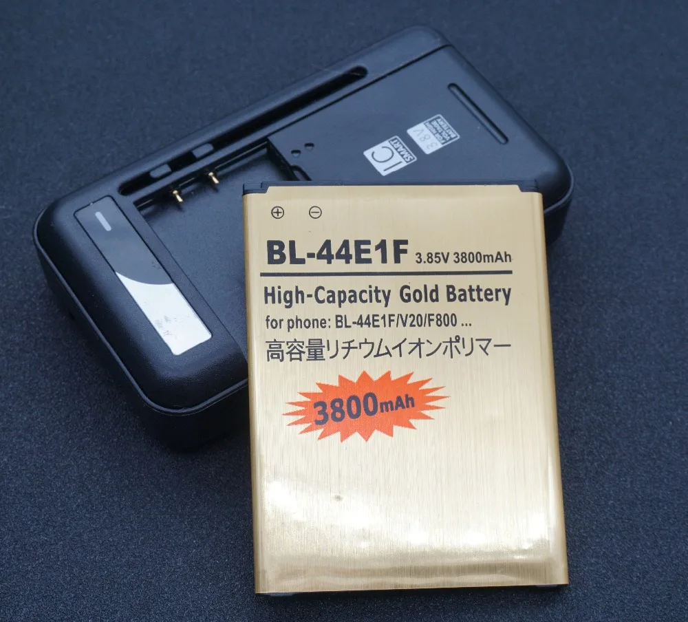 LehonS 1x 3800mAh BL-44E1F Gold Replacement Battery + Universal Charger For LG V20 VS995 US996 LS997 H990 F800 H910 H918 H990DS
LehonS 1x 3800mAh BL-44E1F Gold Replacement Battery + Universal Charger For LG V20 VS995 US996 LS997 H990 F800 H910 H918 H990DS