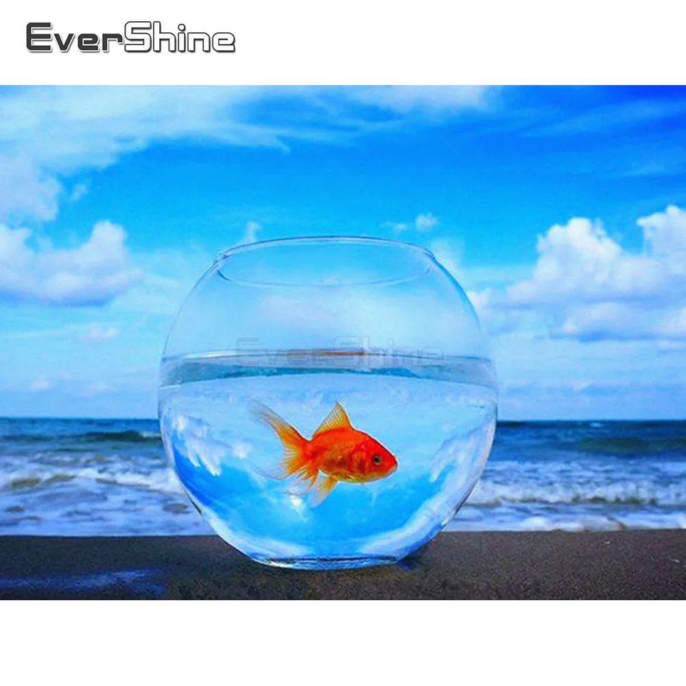 EverShine Diamond Embroidery Full Display Animals Diamond Painting Goldfish Picture Of Rhinestones Diamond Mosaic Wall Decor
EverShine Diamond Embroidery Full Display Animals Diamond Painting Goldfish Picture Of Rhinestones Diamond Mosaic Wall Decor