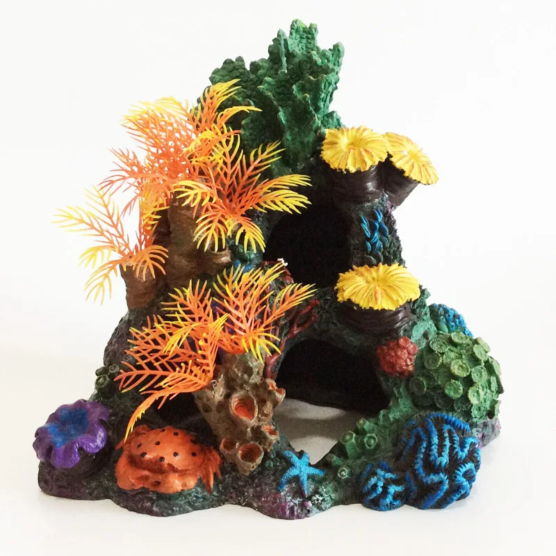 Aquarium Decoration Environments Cave Living Reef Fish Tank Resin Coral Aquarium Ornaments Fish Hide-Away Mountain Retro Rockery Crafts Landscaping Aquarium Decoration Environments Cave Living Reef Fish Tank Resin Coral Aquarium Ornaments Fish Hide-Away Mountain Retro Rockery Crafts Landscaping