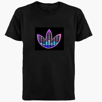 Famous Brand Sound Activated El Tshirt Light Up and down Flashing EL Equalizer music activated T-Shirt Luminous led t-shirt
Famous Brand Sound Activated El Tshirt Light Up and down Flashing EL Equalizer music activated T-Shirt Luminous led t-shirt