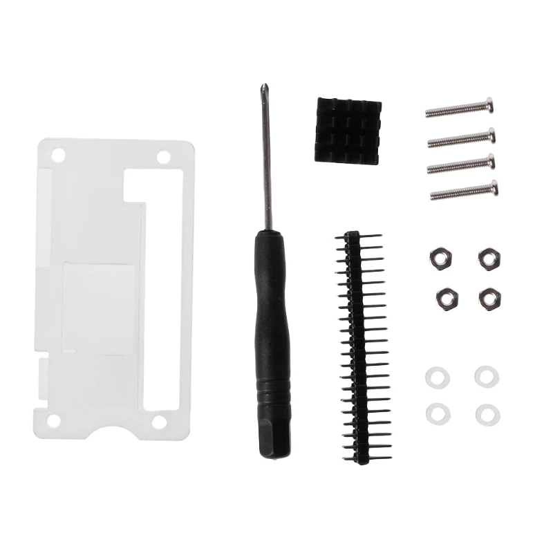 Acrylic Case Aluminum Cooler Heat Sink GPIO 40-Pin Connector Kit For Raspberry Pi Zero
Acrylic Case Aluminum Cooler Heat Sink GPIO 40-Pin Connector Kit For Raspberry Pi Zero