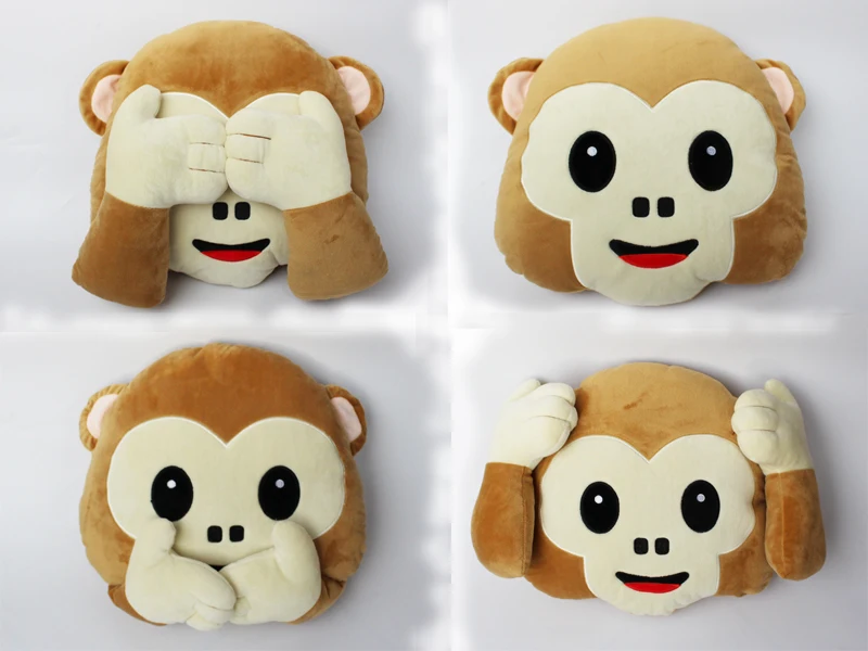1pcs New Emoji Pillow For Whats app No Speaking No Looking No Listening Emoji Monkey PillowCushion, Stuffed & Plush Monkey Toys
1pcs New Emoji Pillow For Whats app No Speaking No Looking No Listening Emoji Monkey PillowCushion, Stuffed & Plush Monkey Toys
