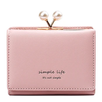 Cute Pearl Mini Women Wallet Korean Style Woman Credit Card Holders Casual Solid Color Students Clip Short Wallets Purse 2019
Cute Pearl Mini Women Wallet Korean Style Woman Credit Card Holders Casual Solid Color Students Clip Short Wallets Purse 2019