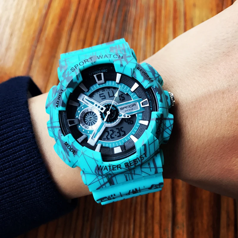 Sanda Luxury Brand Fashion Super Cool Men's Quartz Led Digital Analog Watch Men Sports Watches Military Waterproof Wristwatches
Sanda Luxury Brand Fashion Super Cool Men's Quartz Led Digital Analog Watch Men Sports Watches Military Waterproof Wristwatches