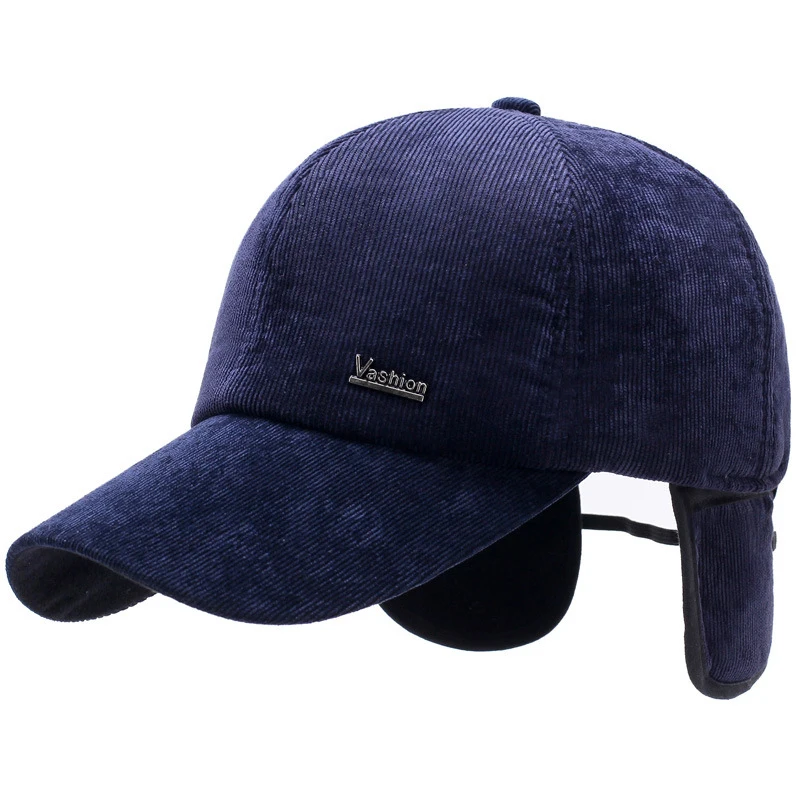 HT1843 New Autumn Winter Hats for Men Corduroy Thick Men Baseball Caps Adjustable Male Warm Snapback Baseball Hats with Ear Flap
HT1843 New Autumn Winter Hats for Men Corduroy Thick Men Baseball Caps Adjustable Male Warm Snapback Baseball Hats with Ear Flap