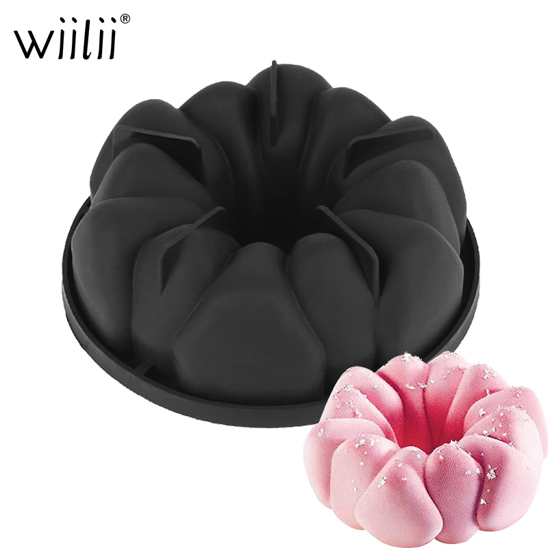 Flower Ring Shape Silicone Cake Pan For Mousse Brownie Roll Dessert Bakeware Cake Decoration Mold Kitchen Baking Tray
Flower Ring Shape Silicone Cake Pan For Mousse Brownie Roll Dessert Bakeware Cake Decoration Mold Kitchen Baking Tray