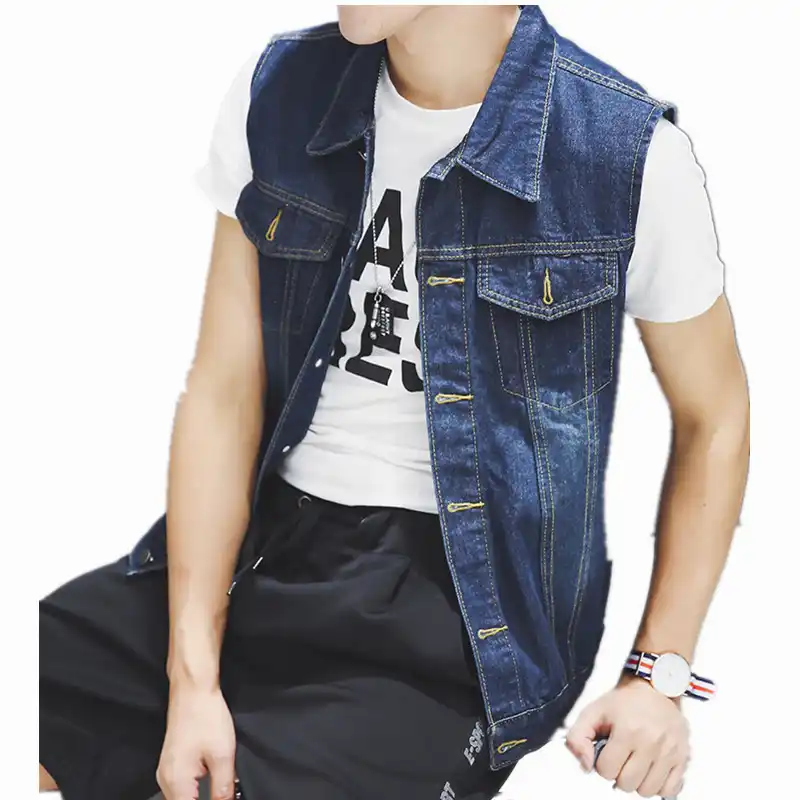 jeans and vest outfit mens