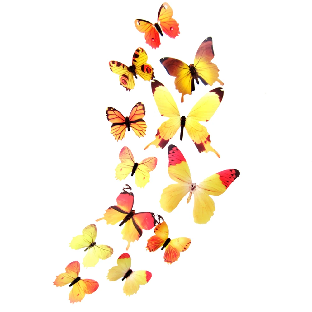12pcs 3D Butterfly Removable Mural Stickers Wall Fridge Stickers for Home Room Decoration 5 Colors
12pcs 3D Butterfly Removable Mural Stickers Wall Fridge Stickers for Home Room Decoration 5 Colors