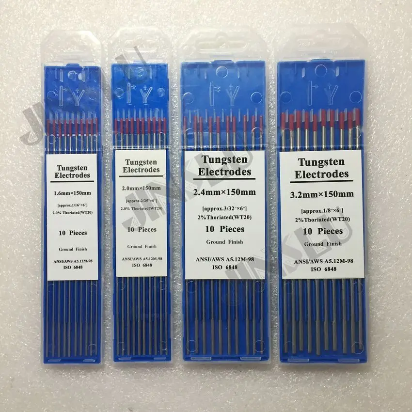 2% red tip WT20 Thorium Tungsten electrode1.6 2.0 2.4 3.2*150mm (40PCS) for TIG welding
2% red tip WT20 Thorium Tungsten electrode1.6 2.0 2.4 3.2*150mm (40PCS) for TIG welding