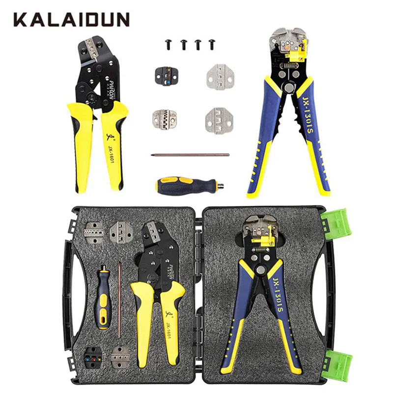 KALAIDUN Crimping Pliers Automatic Engineering Ratcheting Wire Stripper Crimper Cable Cutter Terminal Multitool Hand Tools
KALAIDUN Crimping Pliers Automatic Engineering Ratcheting Wire Stripper Crimper Cable Cutter Terminal Multitool Hand Tools