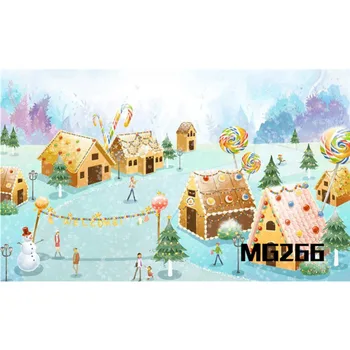 LB Polyester & Vinyl Christmas Theme Huge Gingerbread Candy House Photography Photo Background Studio Backdrop For Childen Decor
LB Polyester & Vinyl Christmas Theme Huge Gingerbread Candy House Photography Photo Background Studio Backdrop For Childen Decor