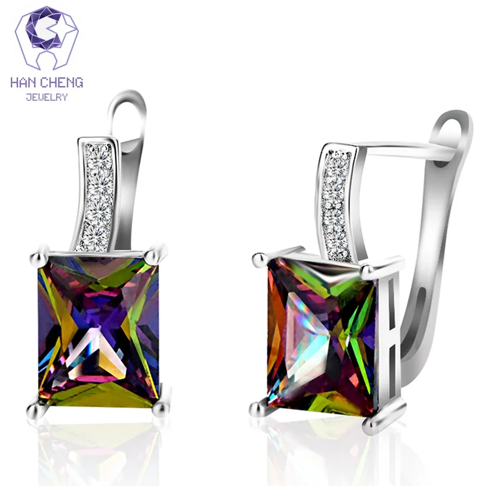 HanCheng New Fashion Luxury Silver Plated Nail AAA Zircon CZ Gem Stone Square Stud Earrings For Women Jewelry brincos bijoux
HanCheng New Fashion Luxury Silver Plated Nail AAA Zircon CZ Gem Stone Square Stud Earrings For Women Jewelry brincos bijoux