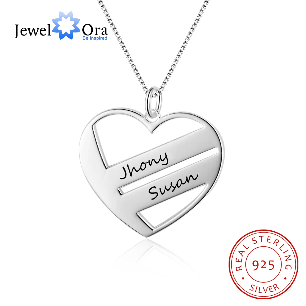 JewelOra Personalized 2 Name Heart Pendant Necklace 925 Sterling Silver Necklaces & Pendants Gifts for Her (JewelOra NE102391)
JewelOra Personalized 2 Name Heart Pendant Necklace 925 Sterling Silver Necklaces & Pendants Gifts for Her (JewelOra NE102391)