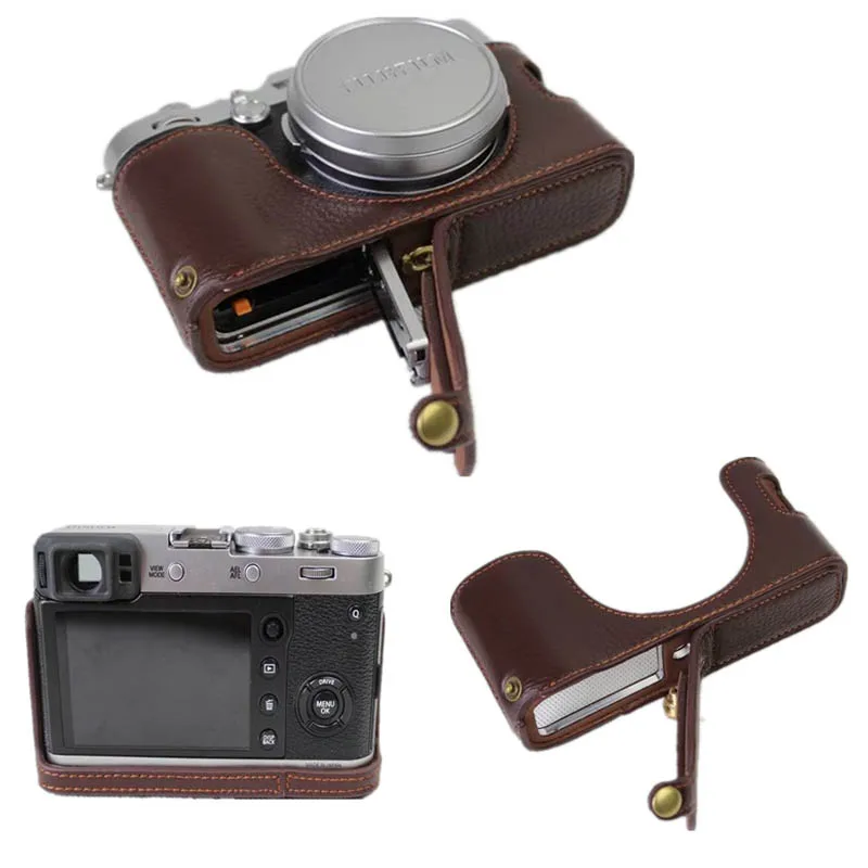 Чехол из натуральной кожи для камеры Fujifilm Fuji X100F|leather case for camera|leather fujileather camera |