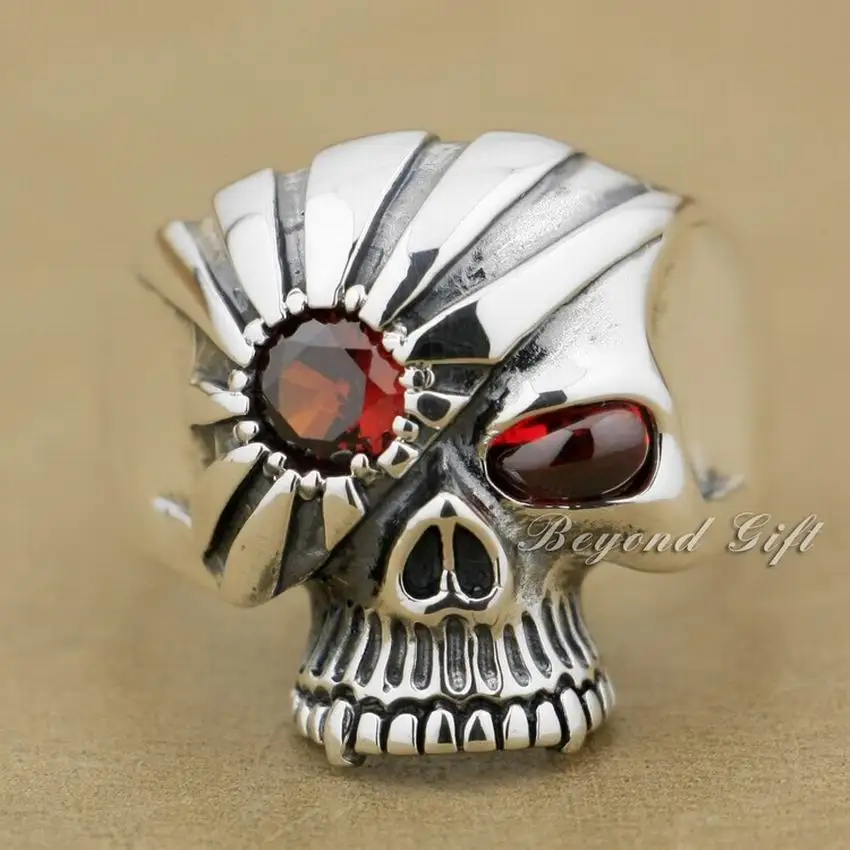 925 Sterling Silver Red CZ Stone Eyes Mummy Skull Mens Biker Ring 9M014 US Size 8 to 13
925 Sterling Silver Red CZ Stone Eyes Mummy Skull Mens Biker Ring 9M014 US Size 8 to 13