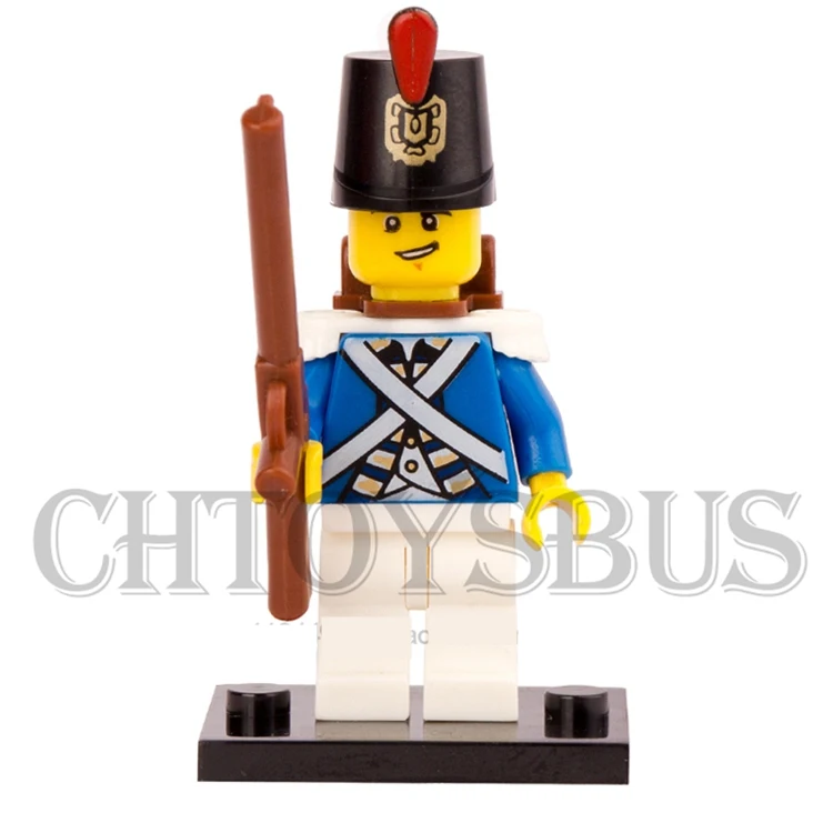 Single Sale Pirates of the Caribbean Blue Uniform Imperial Soldier Guards with Weapon Building Blocks minifig Kids Toys
Single Sale Pirates of the Caribbean Blue Uniform Imperial Soldier Guards with Weapon Building Blocks minifig Kids Toys