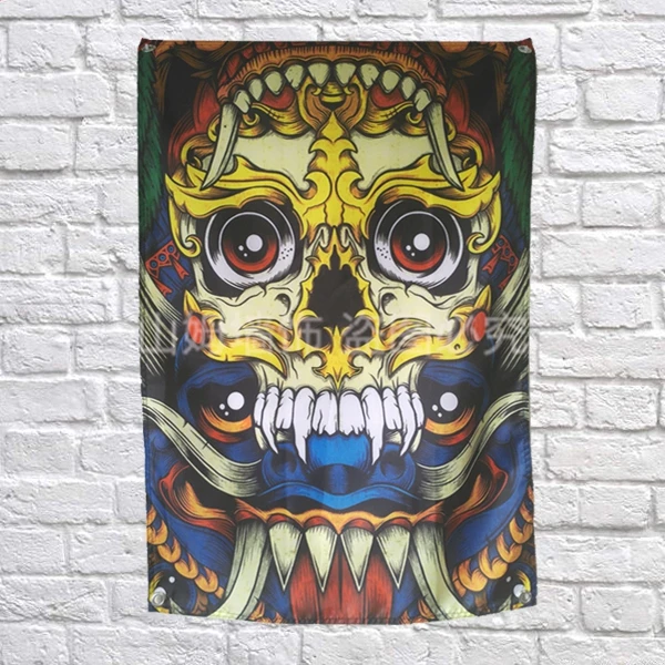 Skull Tattoo Flag Banner famous Art Painting Home Decoration Hanging flag 4 Gromments in Corners 3*5FT 144cm*96cm
Skull Tattoo Flag Banner famous Art Painting Home Decoration Hanging flag 4 Gromments in Corners 3*5FT 144cm*96cm