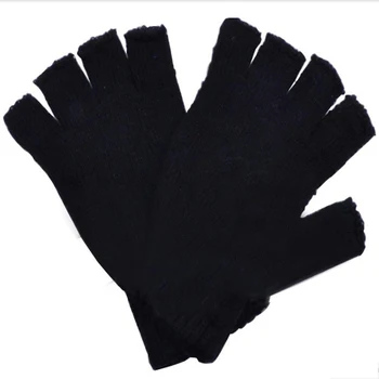 New Arrive 1 Pair Men Winter Elastic Knitted Stretch Fingerless Gloves Black Wholesale Hot Sale
New Arrive 1 Pair Men Winter Elastic Knitted Stretch Fingerless Gloves Black Wholesale Hot Sale