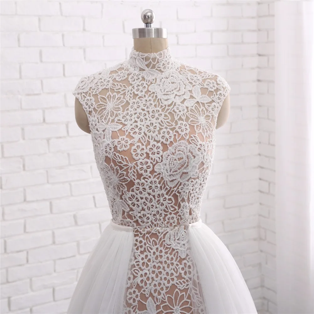 Кружевные свадебные платья русалки с юбкой Vestido de Noiva 2017 свадебное платье высоким