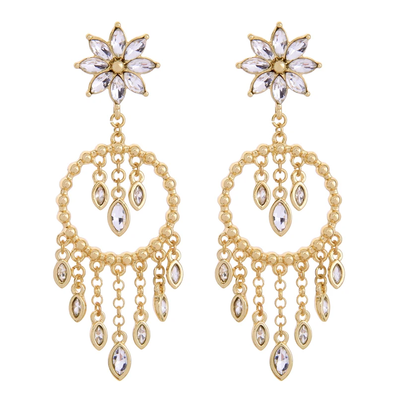 High Quality CZ Tassel Drop Earring Statement Earring Wholesale Luxury Party Jewelry
High Quality CZ Tassel Drop Earring Statement Earring Wholesale Luxury Party Jewelry