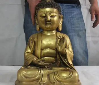 16 Buddhism Copper Bronze Gild Seat Shakyamuni Sakyamuni Amitabha Buddha Statue
16 Buddhism Copper Bronze Gild Seat Shakyamuni Sakyamuni Amitabha Buddha Statue