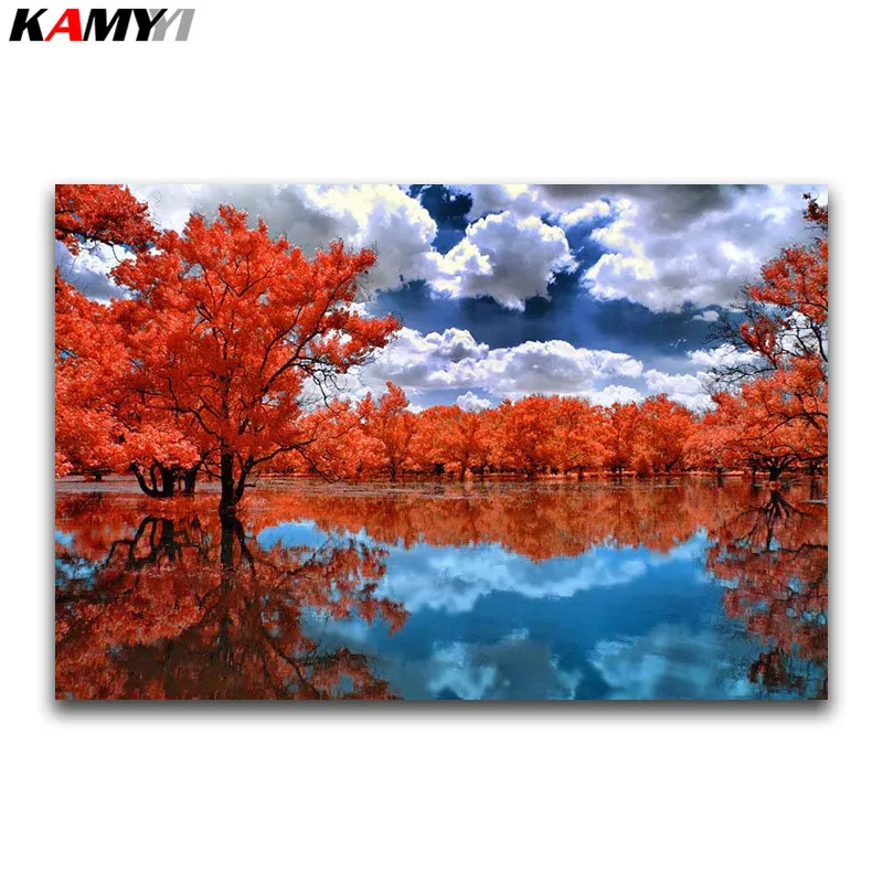 Full Round Diamond painting scenery DIY 3D Diamond mosaic River Full Square Diamond embroidery Cross stitch maple tree 
Full Round Diamond painting scenery DIY 3D Diamond mosaic River Full Square Diamond embroidery Cross stitch maple tree
