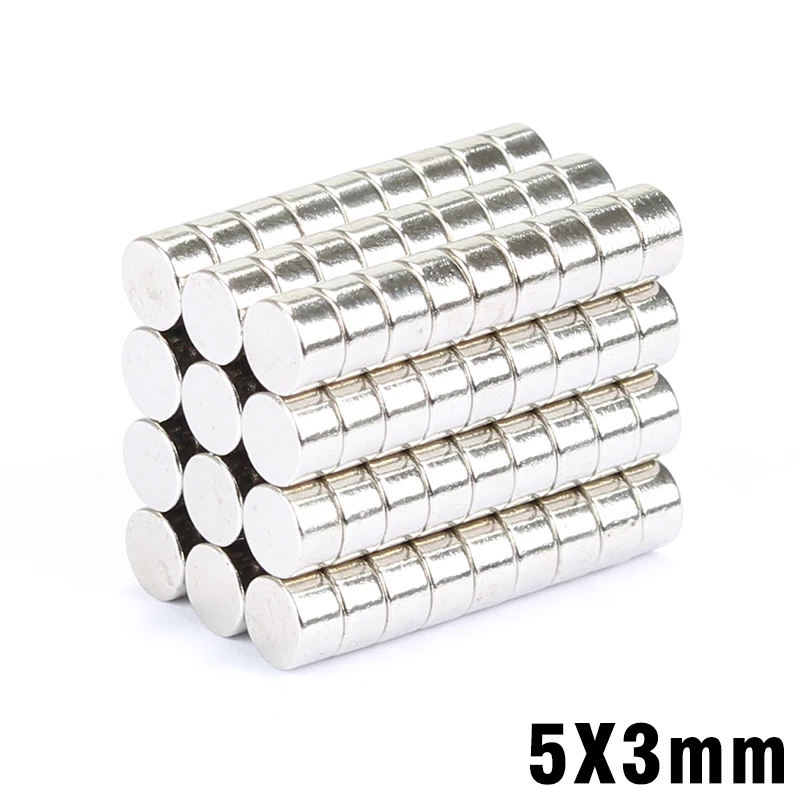 50Pcs 5x3 Neodymium Magnet Permanent N35 NdFeB Super Strong Powerful Small Round Magnetic Magnets Disc 5mm x 3mm
50Pcs 5x3 Neodymium Magnet Permanent N35 NdFeB Super Strong Powerful Small Round Magnetic Magnets Disc 5mm x 3mm