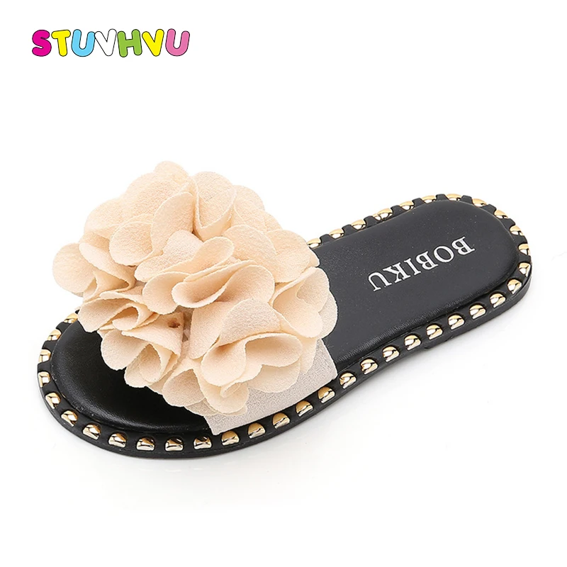 Summer Children's Sandals and Slippers Flowers Girls Slippers Soft Bottom Non-slip Leather Casual Kids Slippers Flats Shoes
Summer Children's Sandals and Slippers Flowers Girls Slippers Soft Bottom Non-slip Leather Casual Kids Slippers Flats Shoes