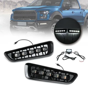 2x LED Daytime Running Lights DRL Fog Lamps for Ford F150 Raptor 2016 2017 2018 ABS+LED IP66 12V Color Temperature 6000K-6700K
2x LED Daytime Running Lights DRL Fog Lamps for Ford F150 Raptor 2016 2017 2018 ABS+LED IP66 12V Color Temperature 6000K-6700K