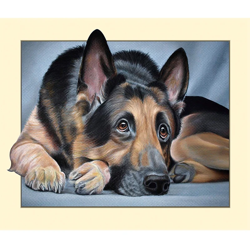 Unique Gifts diy Diamond Embroidery 5D Animal German Shepherd Dog mosaic Diamond Painting Cross Stitch Home Decor handicrafts
Unique Gifts diy Diamond Embroidery 5D Animal German Shepherd Dog mosaic Diamond Painting Cross Stitch Home Decor handicrafts