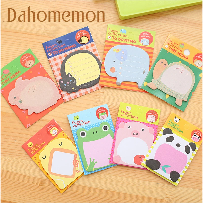 4PCS Cartoon Cute Animal Memo Pad Panda Elephant Creative Remark Sticky post it Notes kawaii Bookmark Stick School Office Supply
4PCS Cartoon Cute Animal Memo Pad Panda Elephant Creative Remark Sticky post it Notes kawaii Bookmark Stick School Office Supply