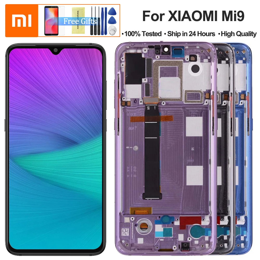 6.39'' AMOLED Original LCD For xiaomi Mi 9 Mi9 Display for xiaomi 9 LCD Display Touch Screen Digitizer Assembly With Frame
6.39'' AMOLED Original LCD For xiaomi Mi 9 Mi9 Display for xiaomi 9 LCD Display Touch Screen Digitizer Assembly With Frame