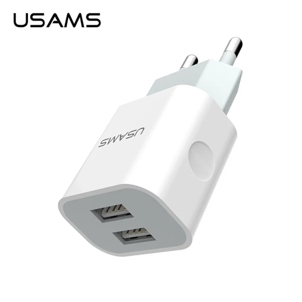 USAMS Car Power Charger US-CC023 Dual USB Ports 2.4A Fast Charger EU Plug Travel Charger Universal for Mobile Phone Tablet
USAMS Car Power Charger US-CC023 Dual USB Ports 2.4A Fast Charger EU Plug Travel Charger Universal for Mobile Phone Tablet