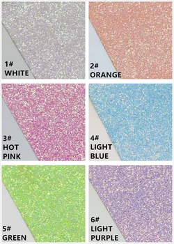 12pcs--20x22cm fluo light color CHUNKY glitter LEATHER/Synthetic leather can choose color
12pcs--20x22cm fluo light color CHUNKY glitter LEATHER/Synthetic leather can choose color