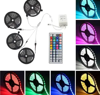 4 x 5 m 12V 32.8ft Non Waterproof Flexible RGB 5050 LED Strip Light Kit Multi - colored SMD5050 600LEDs
4 x 5 m 12V 32.8ft Non Waterproof Flexible RGB 5050 LED Strip Light Kit Multi - colored SMD5050 600LEDs