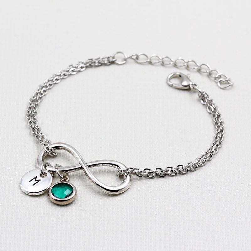Round English Letters A-Z Charms Bracelets Birthstone Pendant Personalized Bracelet DIY Handmade Infinity Bracelets for Women
Round English Letters A-Z Charms Bracelets Birthstone Pendant Personalized Bracelet DIY Handmade Infinity Bracelets for Women
